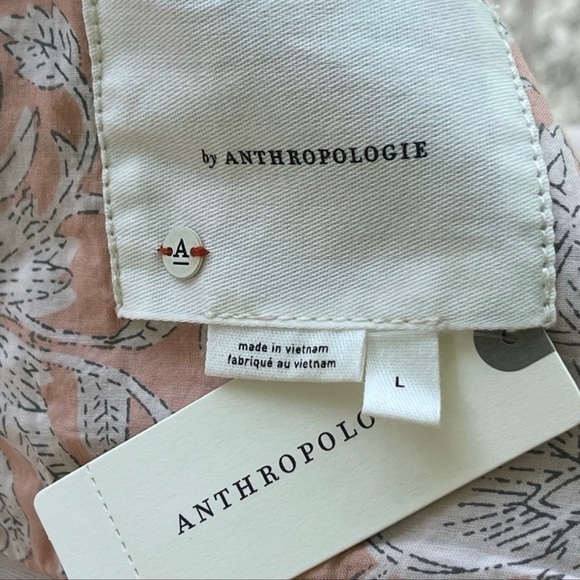 NWT Anthro Distressed Camouflage Boho Utility Military Denim Jacket - Picture 15 of 15